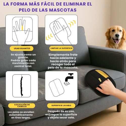 PELOFF™- Guante Inteligente para Pelo de Mascotas
