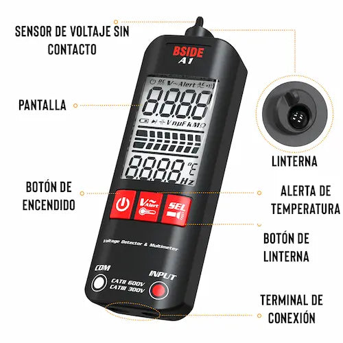 Multimetro Autimatico con Sensor NCV - VoltSmart PRO™