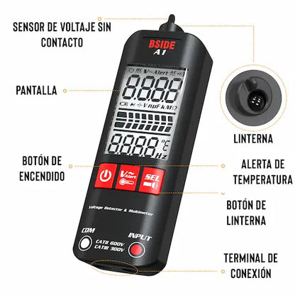 Multimetro Autimatico con Sensor NCV - VoltSmart PRO™