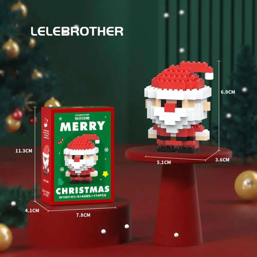 Set de Bloques Navideños 3D para Armar y Coleccionar