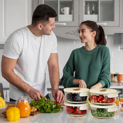 Escurridor Hermetico 3 en 1 para Frutas y Verduras - MAXIFRESH™