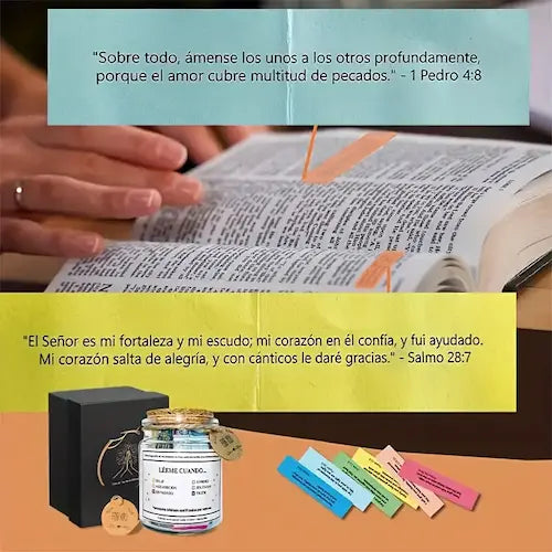 Frasco de Fortaleza Emocional™ | 96 Mensajes que Llenan el Alma
