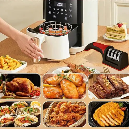 Parrilla para Air Fryer ➕ Afilador de Cuchillos