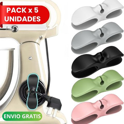 CABLELOCK™- Pack x 5 Organizadores Adeshivos de Cables