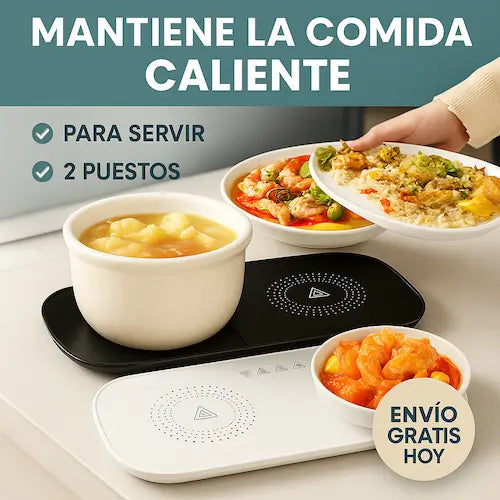 Bandeja Eléctrica que Mantiene tu Comida Caliente