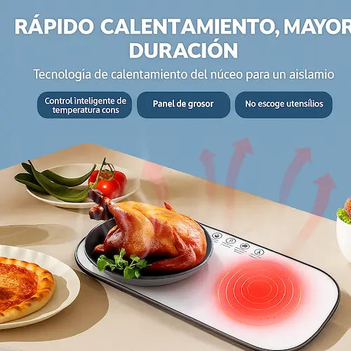 Bandeja Eléctrica que Mantiene tu Comida Caliente