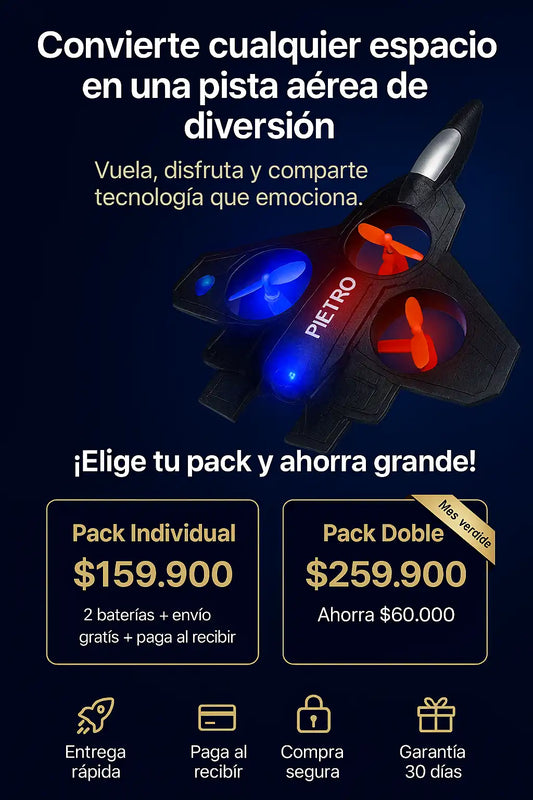 SKYBLAZE™– Avión LED Acrobático Premium