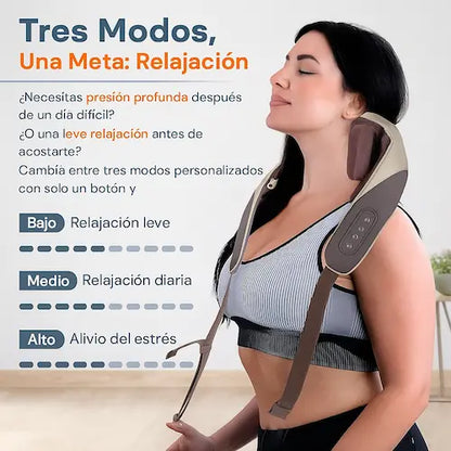 NECKZEN™- Masajeador Inalámbrico con Calor Terapeutico