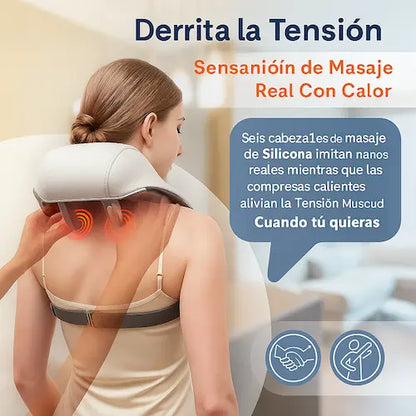 NECKZEN™- Masajeador Inalámbrico con Calor Terapeutico