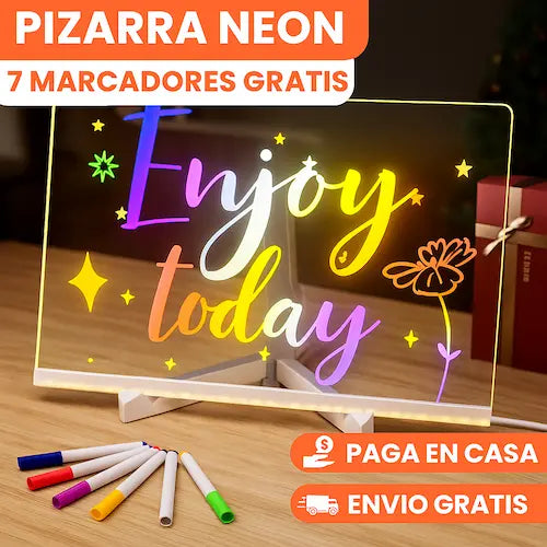 Pizarra Neon Interactiva