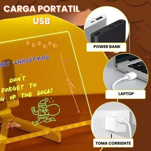 Pizarra Neon Interactiva