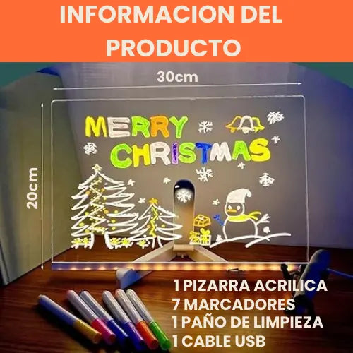 Pizarra Neon Interactiva