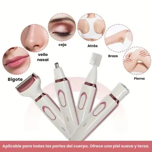 Depiladora Inalambrica 4 en 1 (Recargable)