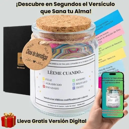 Frasco de Fortaleza Emocional™ | 96 Mensajes que Llenan el Alma