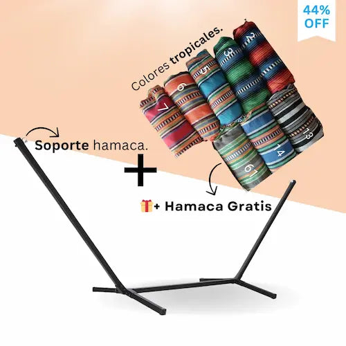 Hamaca + Soporte Metálico + Estuche Premium