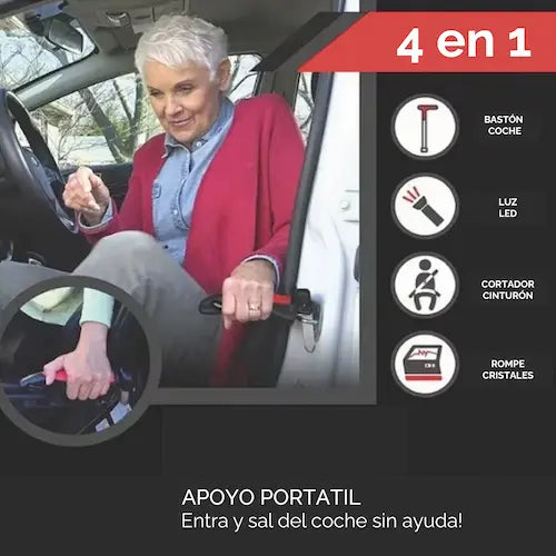 Baston de Vehiculo Multifuncional ➕ 🎁