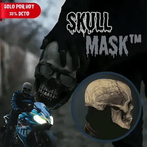 Máscara de Calavera Aterradora Hiperrealista 🎃