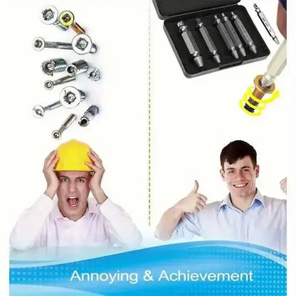 DrillOut™ – Juego de 5 Extractores Acerados